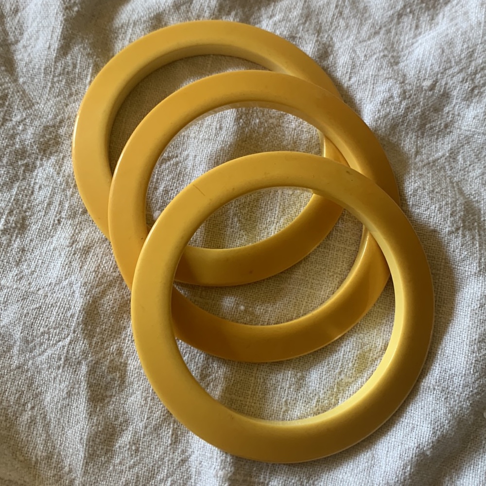 Three Mod Plastic Bangles - image 2
